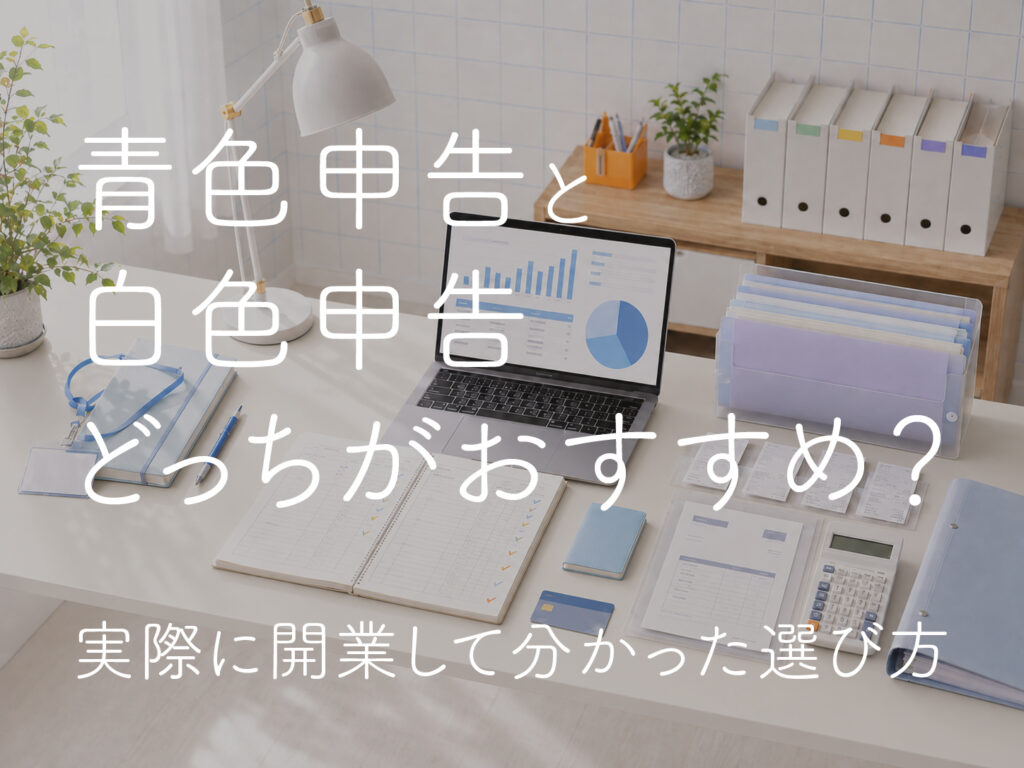 青色申告と白色申告どっちがおすすめ？実際に開業して分かった選び方