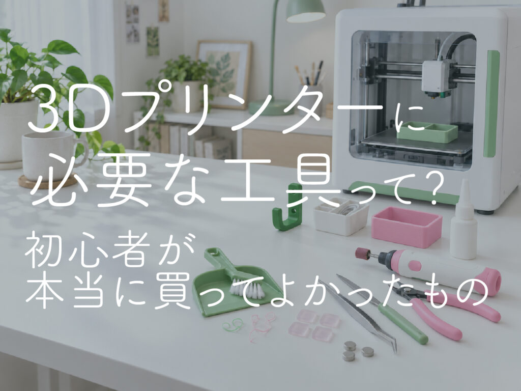 3Dプリンターに必要な工具って？初心者が本当に買ってよかったもの